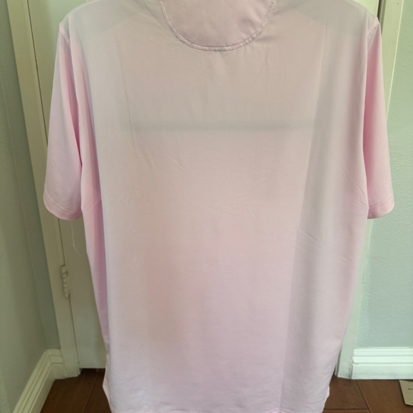 NWT PUMA X AP FLORAL TRIM GOLF POLO - Pink Large - Picture 2 of 7